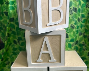 Baby Blocks Large Abc Wooden Blocks Baby Blocks Large Alphabet