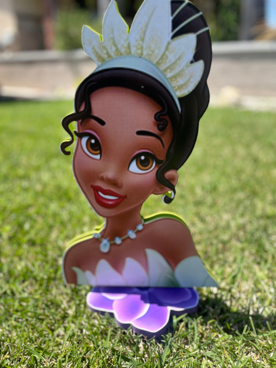Tiana Party Centerpieces Princess Tiana Theme Etsy