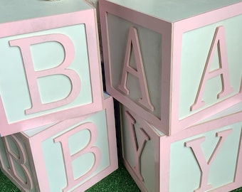 Gifs for baby shower  Wood block, large 10' tall baby shower blocks Baby Shower Block Letters | Large Wooden Alphabet Blocks