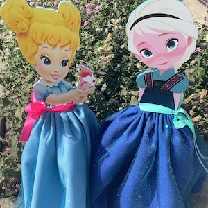 Baby Cinderella theme, Baby Princess theme centerpieces, Baby Tiana party theme