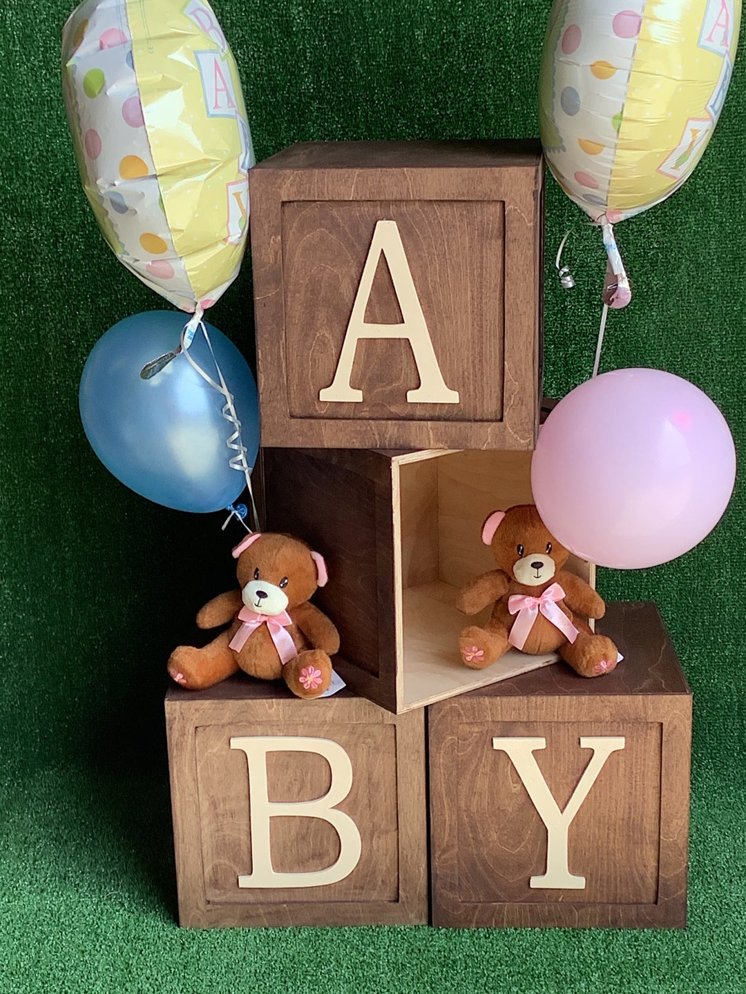 Baby Shower Blocks, Large Wood Blocks, Etsy