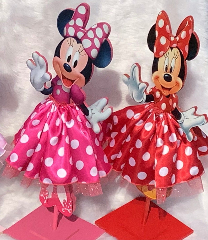 Minnie Mouse Centerpieces Tutu Minnie Mousered Pink Etsy