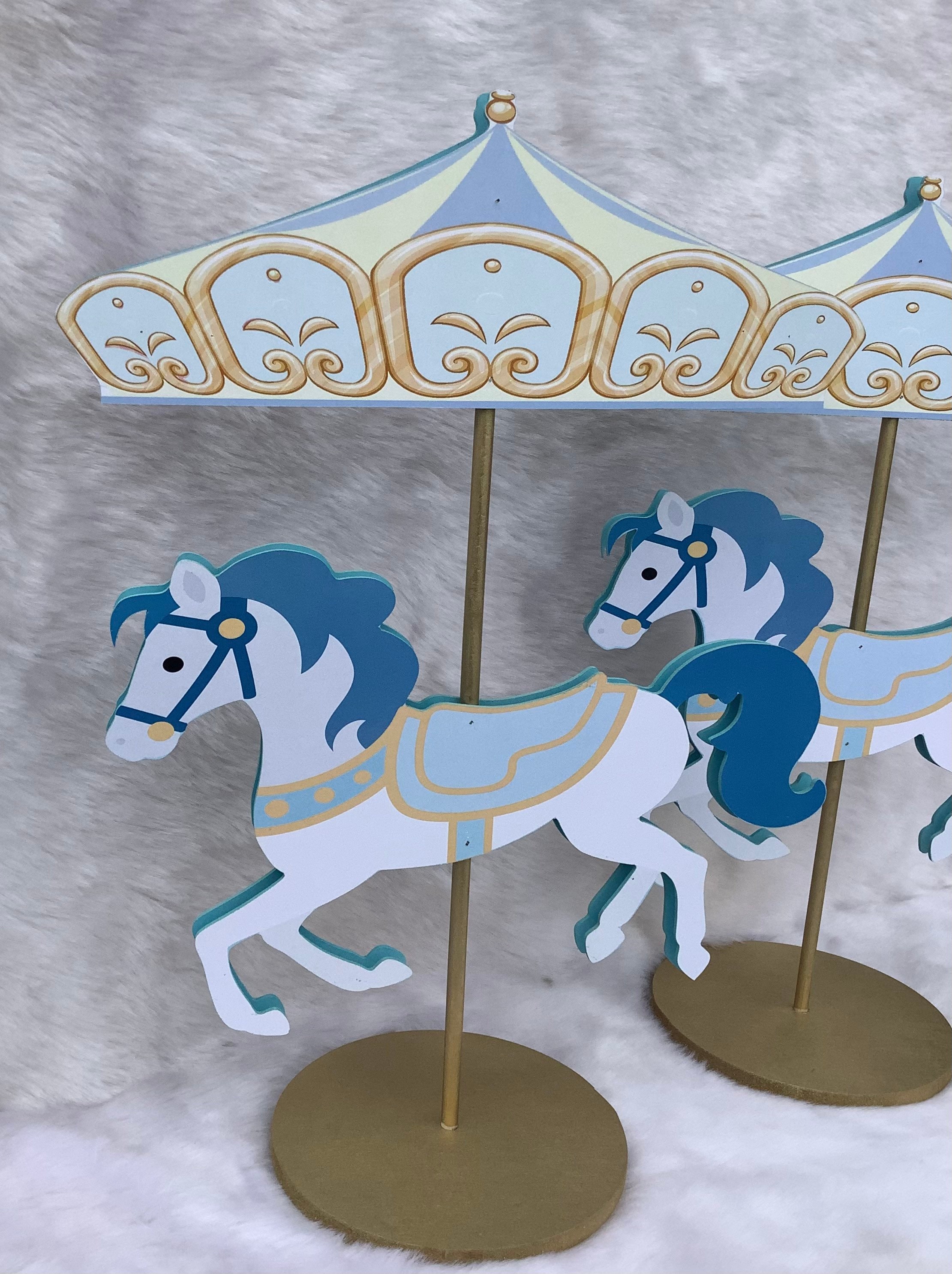 Carousel Horse Centerpiece: Circus Birthday Party Decorations - Etsy