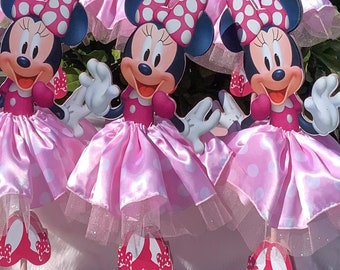 Decoración fiesta Minnie Mouse, fiesta cumpleaños Minnie Mouse, Minnie Mouse,  decoraciones cumpleaños, fiesta Minnie Mouse, letras 3D Minnie Mouse -   España