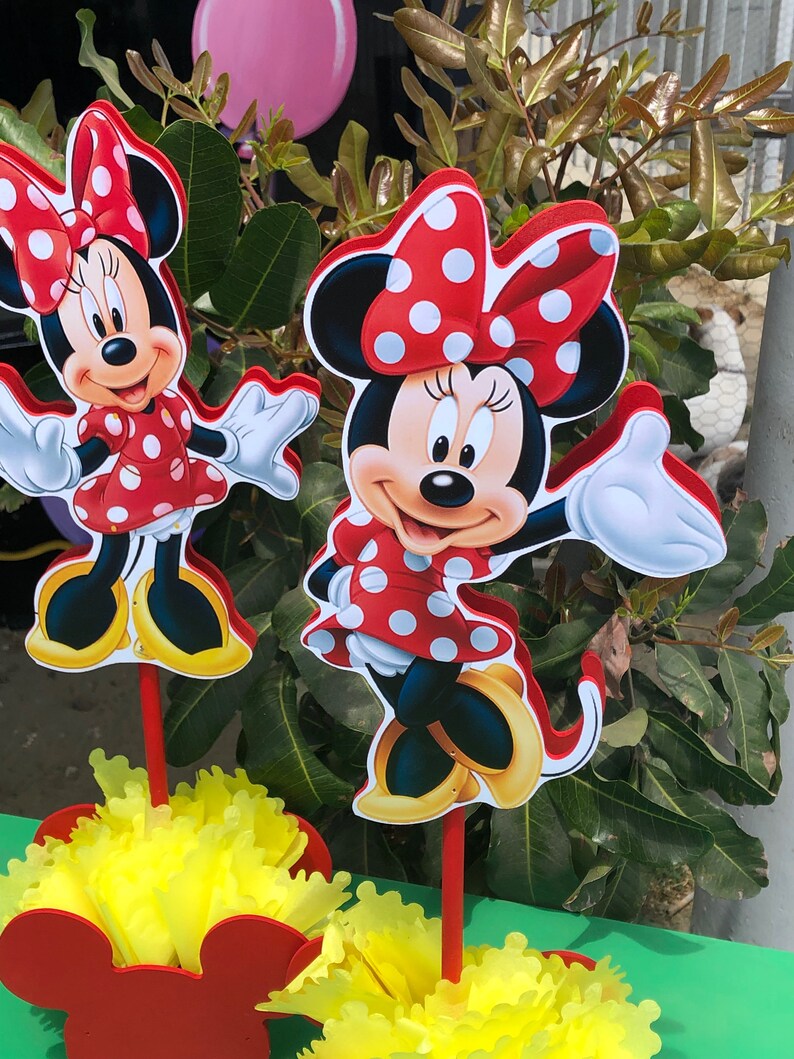Minnie Mouse Theme Centerpieces Minnie Mouse Party Theme Etsy