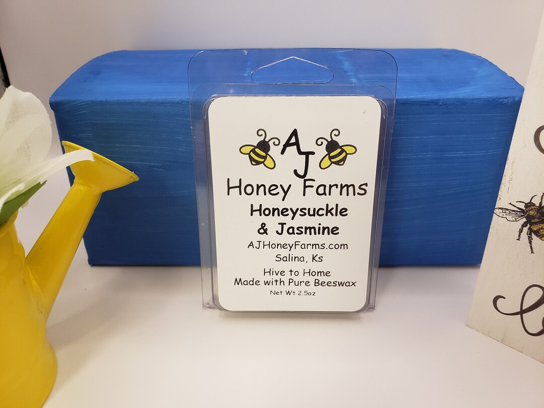 Beeswax Melts scented Honeysuckle Jasmine AJ Honey Farms Kansas Etsy