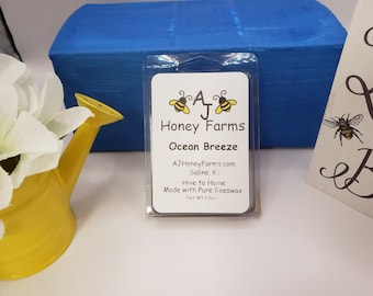 Beeswax Melts (Scented) Ocean Breeze AJ Honey Farms Kansas