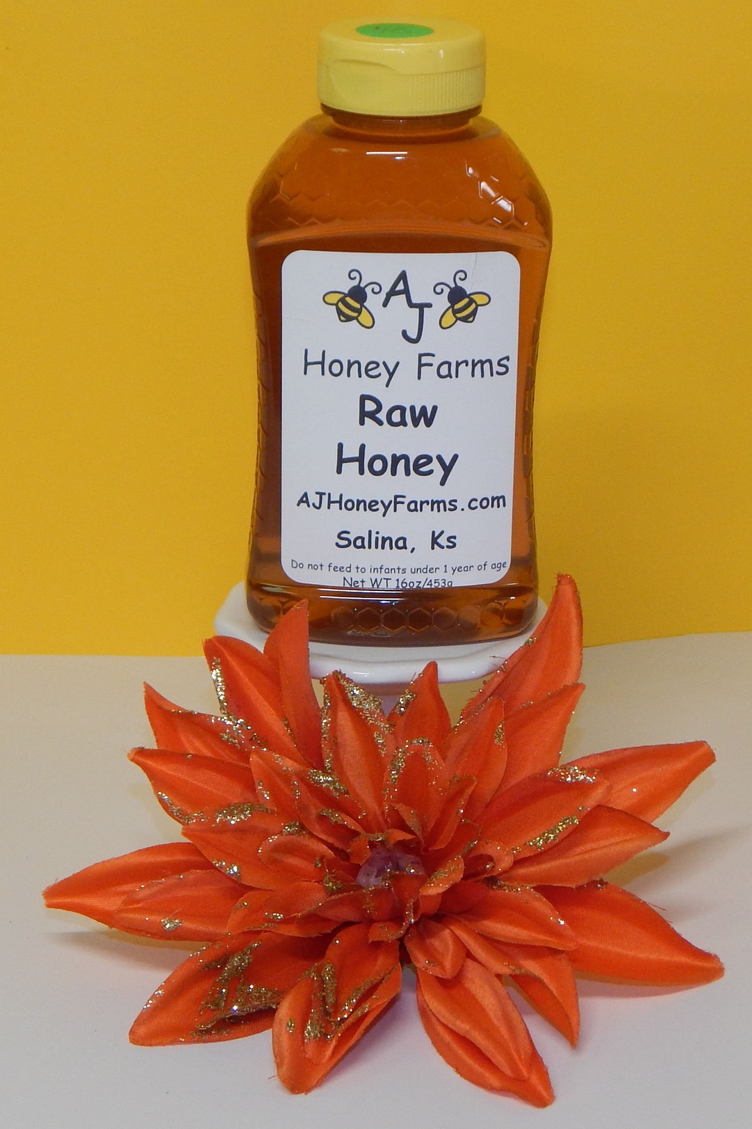 Raw Honey 1lb AJ Honey Farms Kansas - Etsy