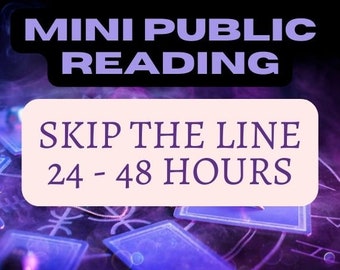 Skip The Line Public Mini Tarot Reading [Please read the entire item description]