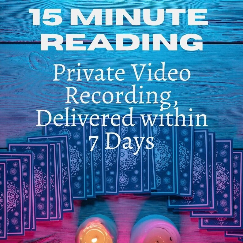 15 Minute Tarot Reading Private Video Recording, Delivered within 7 Days image 1