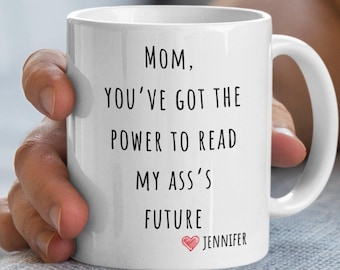 Funny Mom Coffee Mug, Humorous Mother's Day Gift, Customizable Ceramic Cup
