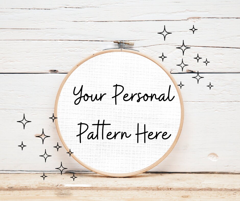 S Medium Pattern Custom Medium Cross Stitch Pattern: Personalized (instant PDF Pattern ...