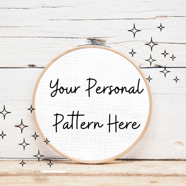 Custom Small Cross Stitch Pattern | Personalized Pattern | Small Pattern