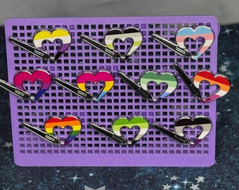 LGBTQ+ Pride Digital Art Hard Enamel Pin