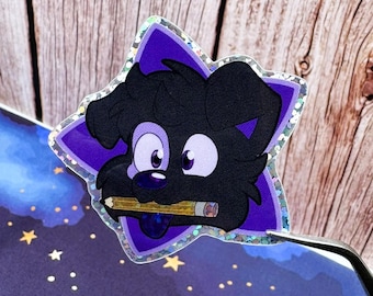 Art Dog Holographic Vinyl Sticker