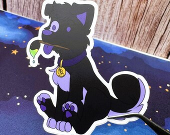 Artist Dog Matte Vinyl Sticker