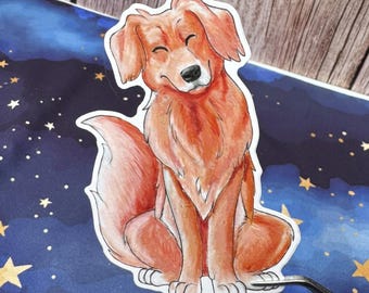 Golden Retriever Vinyl Sticker (4 inch)