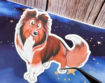 Shetland Sheepdog Vinyl Sticker (3 inch or 4 inch)