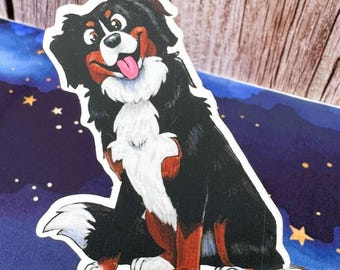 Bernese Mountain Dog Vinyl Sticker (3 inch or 4 inch)