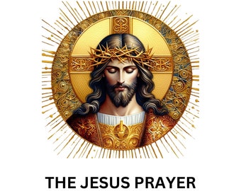 Jesus Prayer Printable, Orthodox Christian Art (Digital Print)
