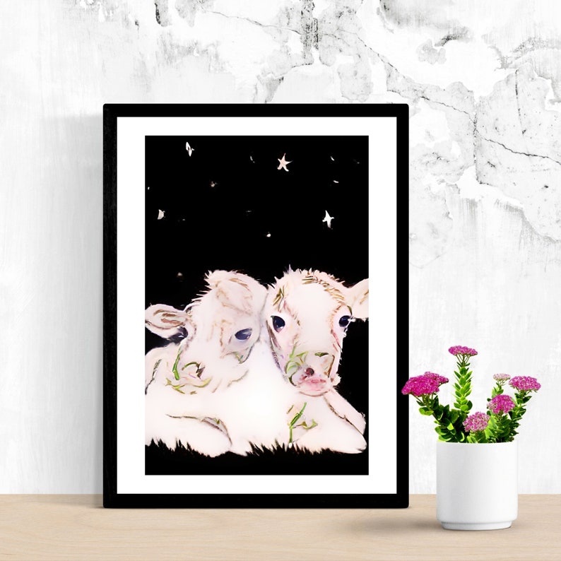 Two Headed Calf Laura Gilpin Printable Poem Art Digital Download Gift Idea for Her Poetry Gift