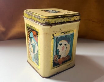 Vintage 1980s Picasso Art Museum Collection Candle Canister, Tin Ben Rickert