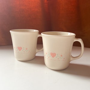 Vintage 1980s Corning USA "Forever Yours" Coffee Tea Mug