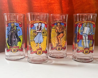 Vintage 1989 Wizard of Oz Coca Cola 50th Anniversary Series Collectible Drinking Glass