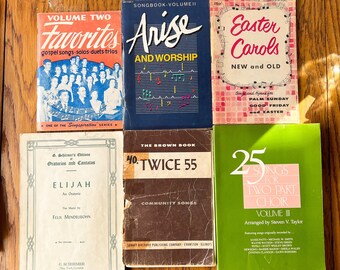 YOU PICK - Vintage 1940s Music Song Books Sheet Music Lessons Piano Gospel Choir Songs