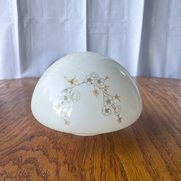 YOU PICK - Vintage Replacement Ceiling Fixture Globe/Flush Mount Dogwood Flowers In Bloom