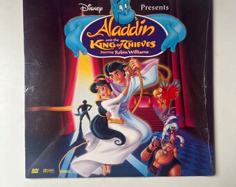 Vintage 1996 Walt Disney "Aladdin and the King of Thieves" LaserDisc