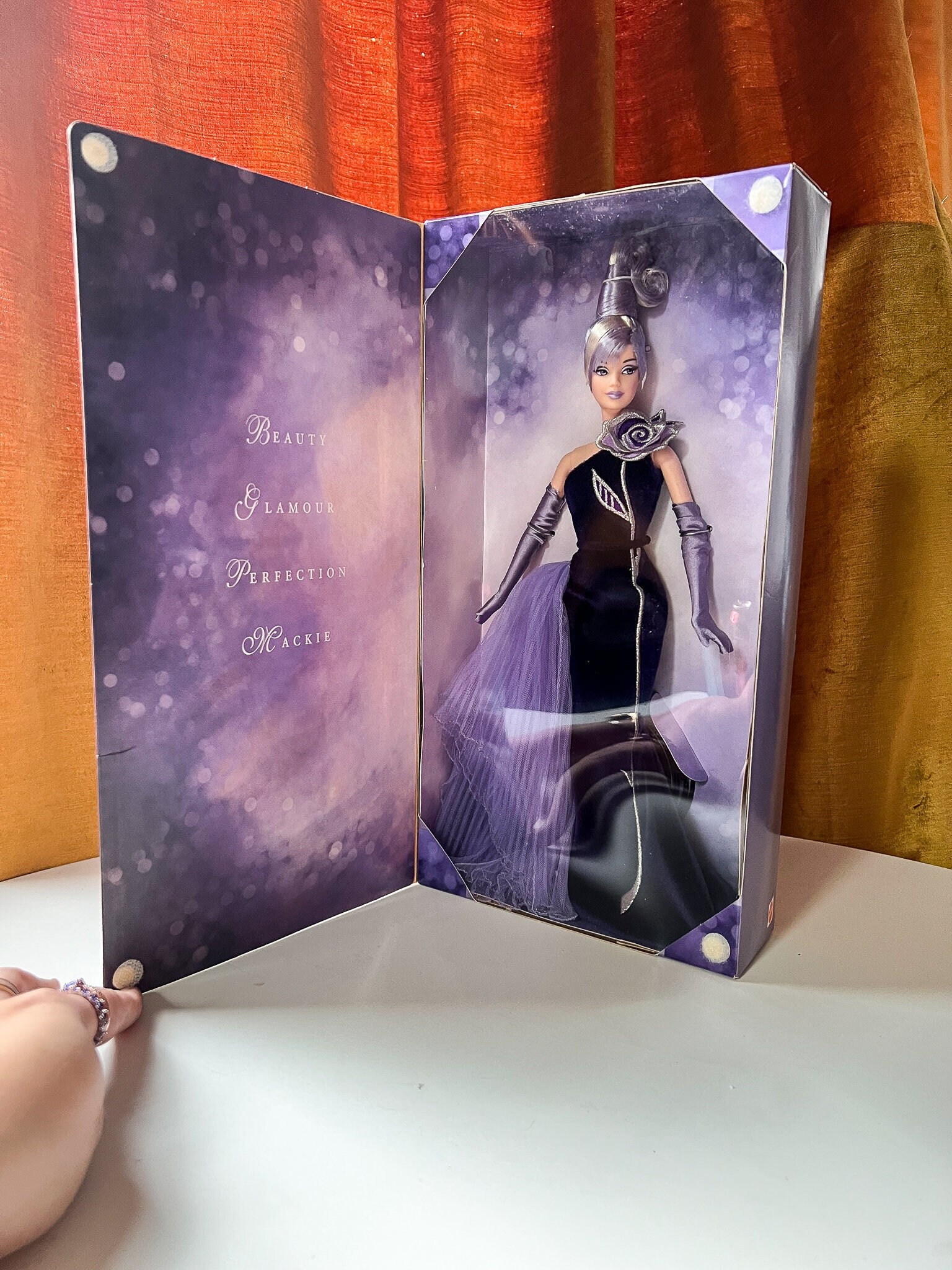 Vintage 2001 Barbie the Sterling Silver Rose Doll Avon Edition by Bob Mackie IN BOX Etsy