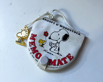Vintage 1958 Snoopy and Woodstock Mini Pocket Memo Buch &quot;Memomate&quot;