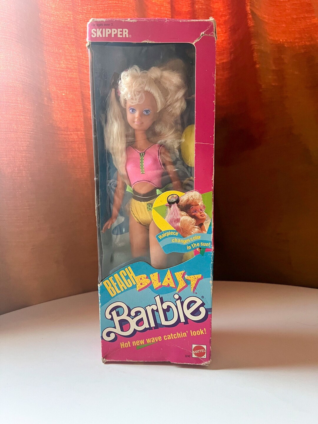 Barbie 1989 Beach Blast Skipper Fabriqué en Chine NRFB