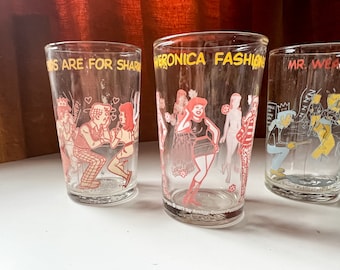 YOU PICK - Vintage 1970s Archie Comic / Betty and Veronica / Comic Jelly Glass