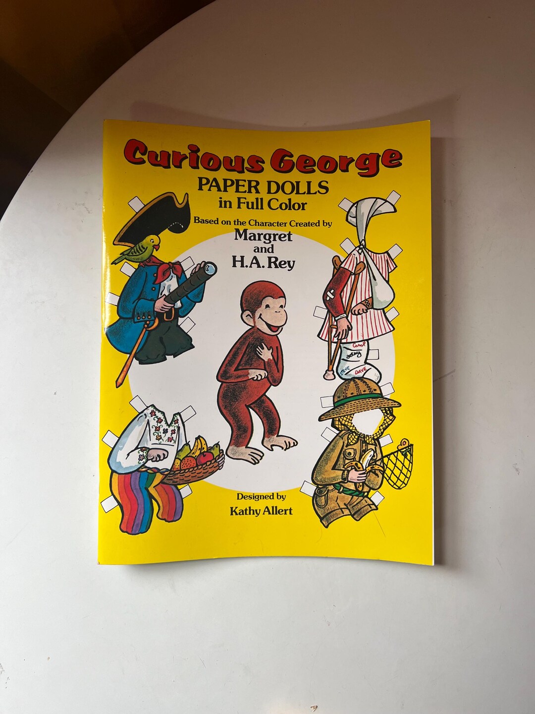 Vintage 1982 Curious George Paper Dolls in Full Color by Kathy Allert ...
