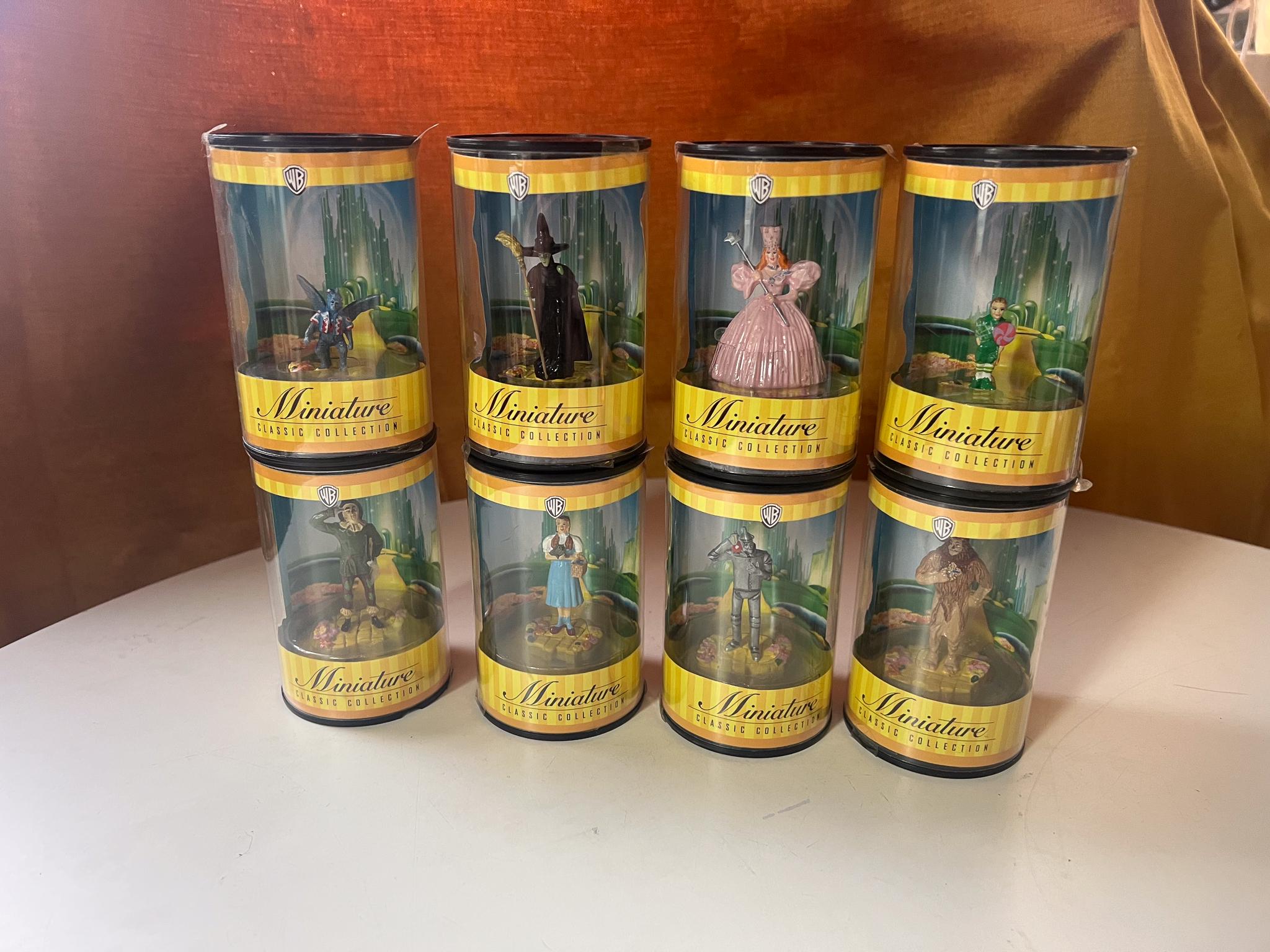 Vintage 1999 Zauberer von Oz, Warner Brothers Mini Classic Collection Figuren in Originalverpackung