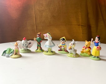 Vintage 1987 The Disney Miniature Collectors Club Figuritas Porcelana