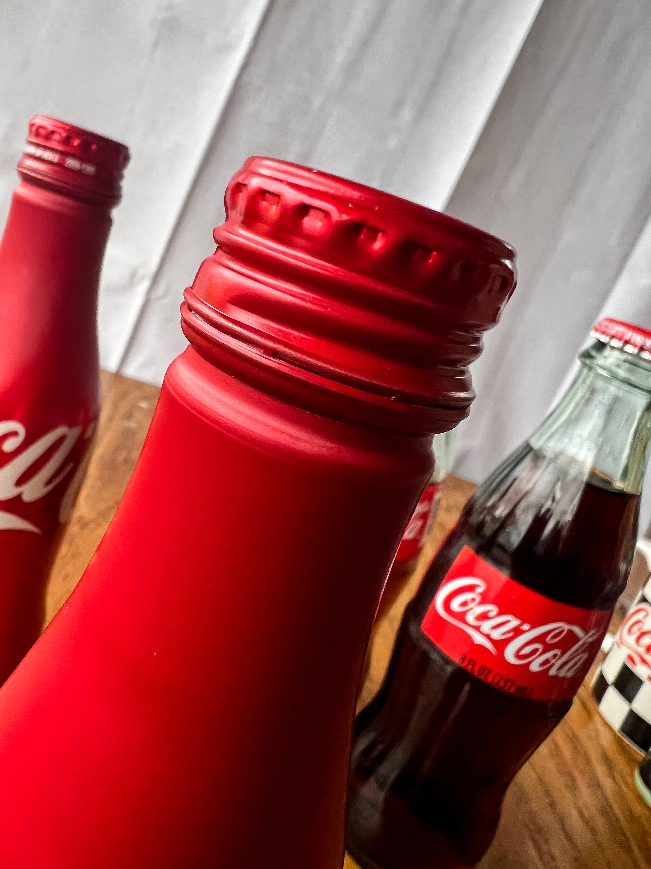Lot of 2015 Unopened Coca-cola Bottle-shaped Can & Glass Bottle 