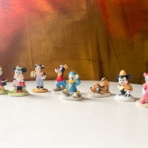 Vintage 1987 The Disney Miniature Collectors Club Figurines Porcelain