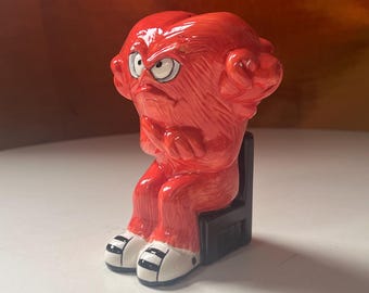 Figura de cerámica grande para salero de Looney Tunes Gossamer Monster, año 1995.