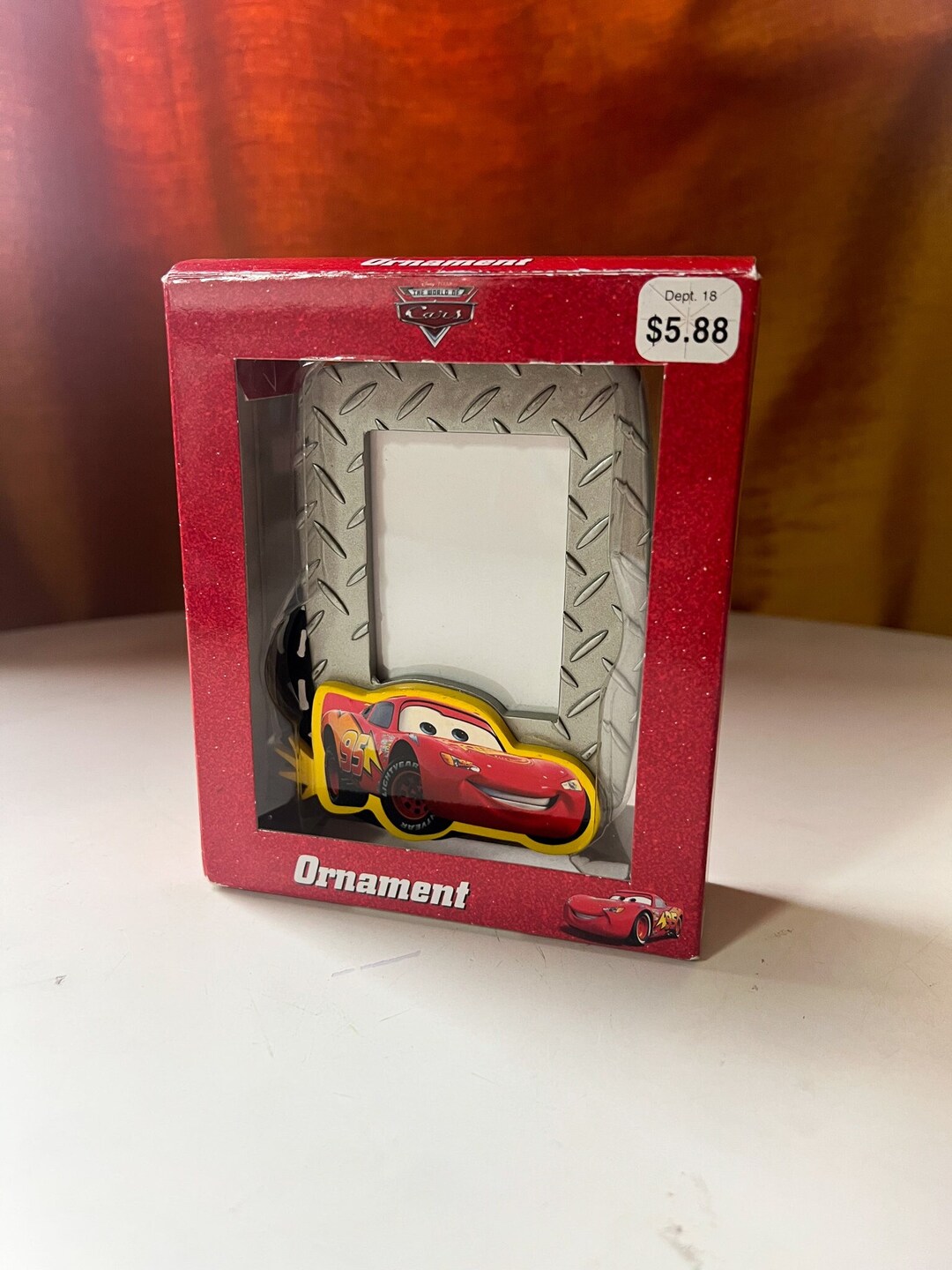 2006 Disney Pixar Cars Lightning Mcqueen Picture Frame Christmas Tree