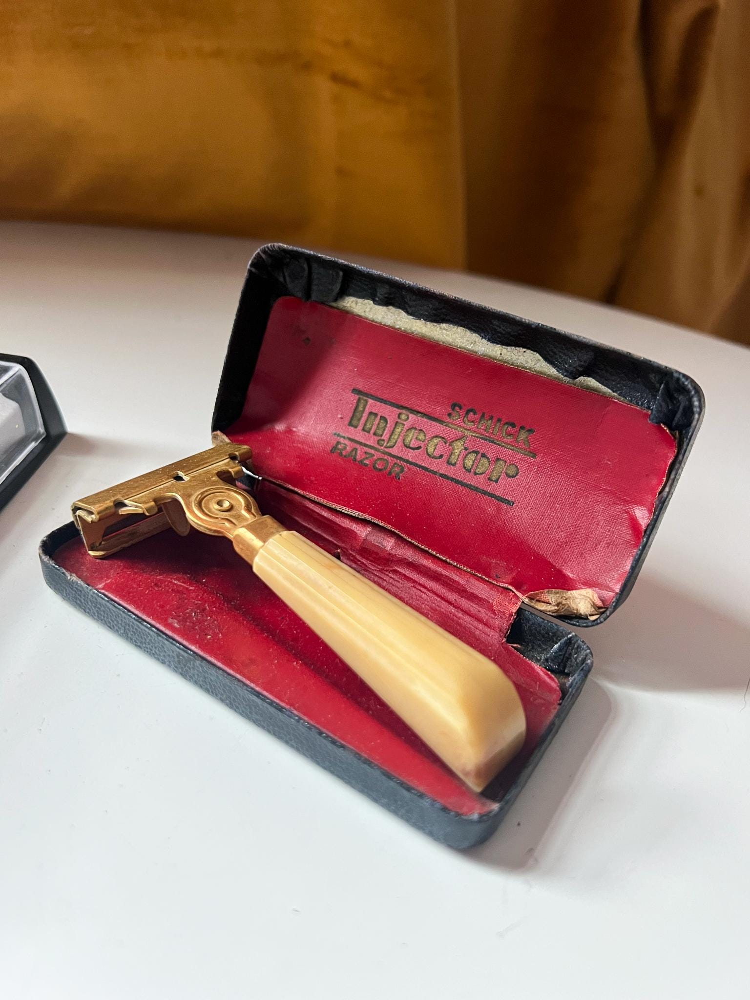 昭和レトロ Men’s Kit, Gold SCHICK インジェクター付き Schick injector razor - Etsy 日本