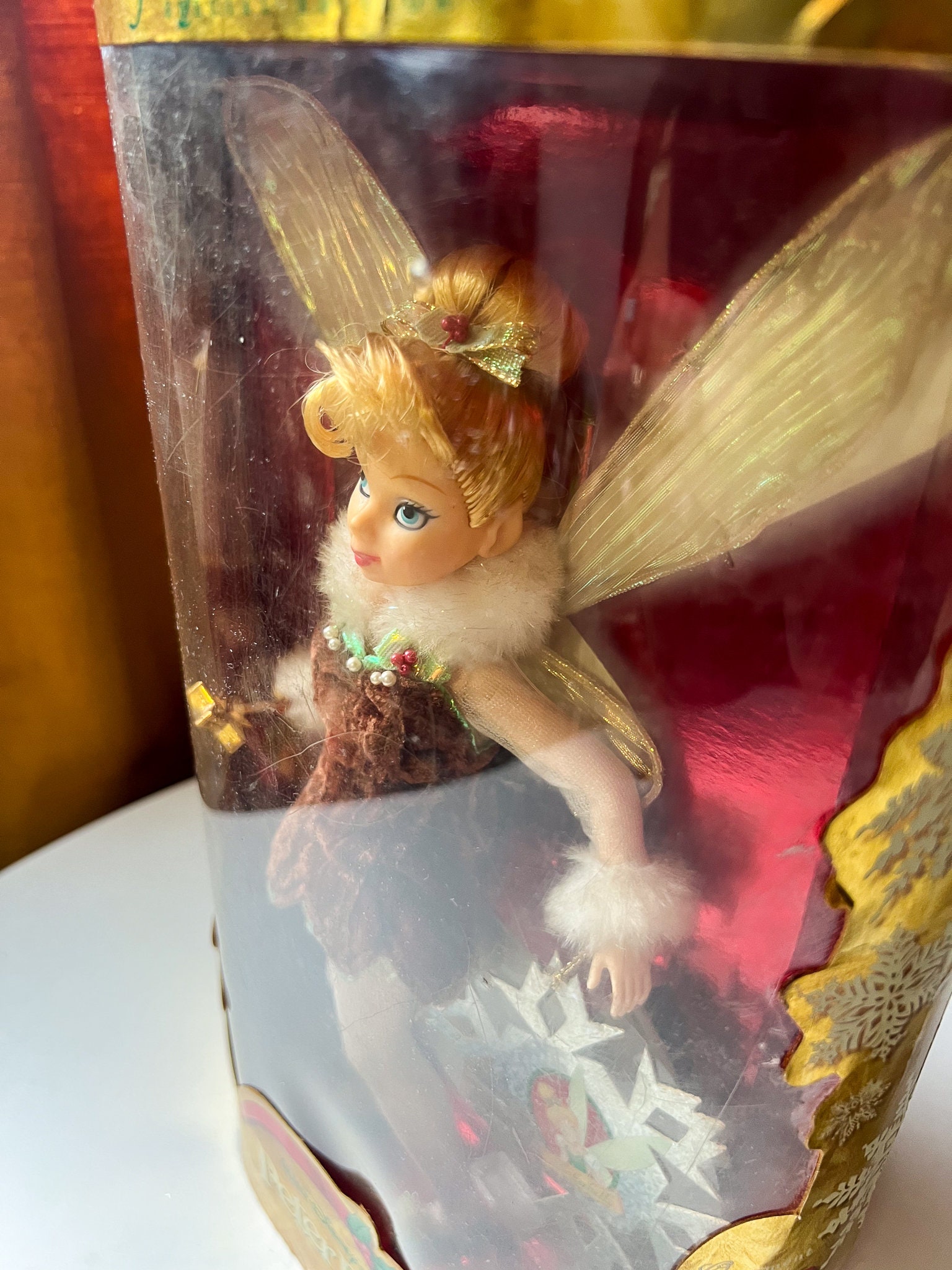 Disney Holiday Sparkle Tinkerbell Doll with Ornament 1999
