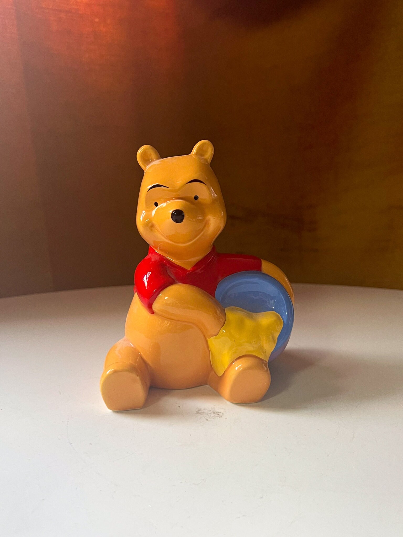 ヴィンテージ 1990 年代 ディズニー 陶器 くまのプーさん 置物