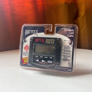 ヴィンテージ 1995 バイシクル スクラッチ ポーカー 電子ハンドヘルド ゲーム 未開封