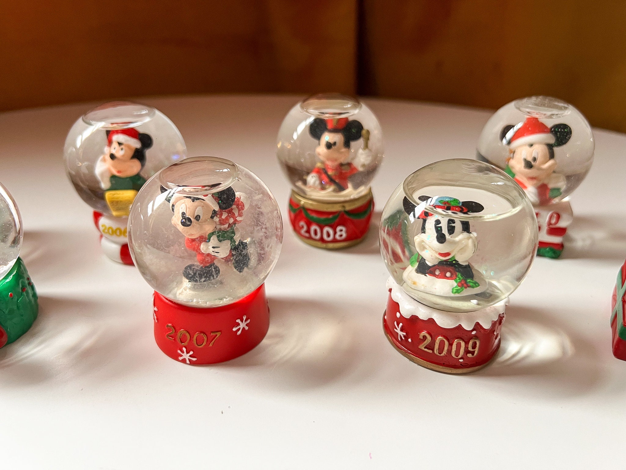 超希少❣️2001ディズニースノーグローブ3個セット JCペニー ミッキー ミニー YOU PICK - 2001 - 2010, 2013 Vintage Disney Mickey Mouse Miniature