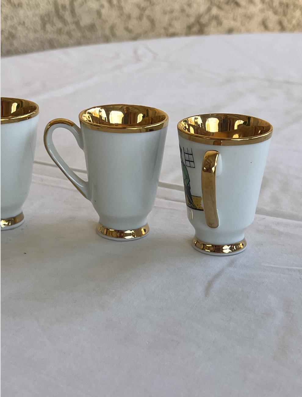 Vintage 1950/60s Rare Haas & Czjzek Czech Gold-rimmed Hand