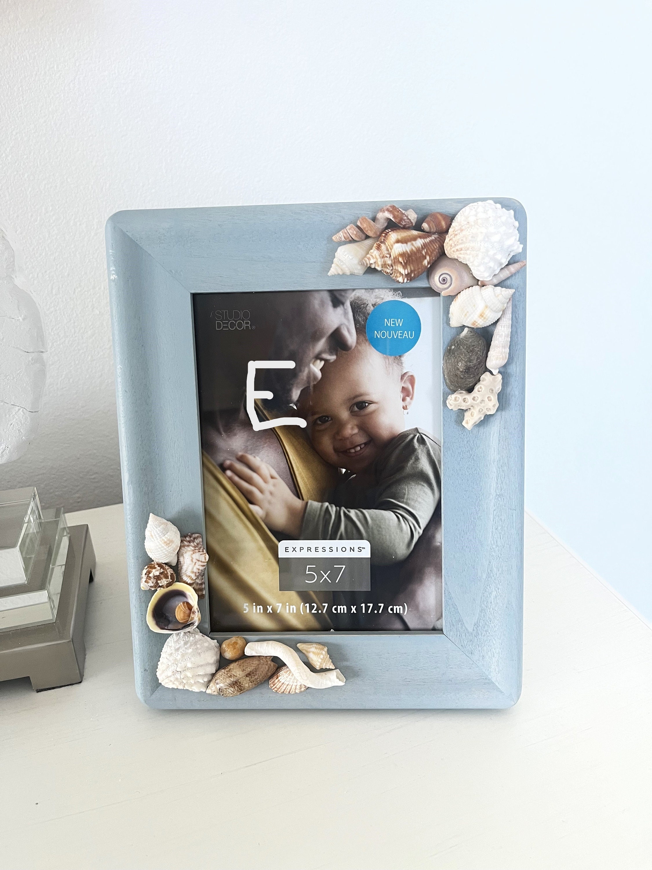 Shea Shell Photo Frame Seashell Accent Frame, Seashell Photo Frame, Seashell Frame, Coastal ...