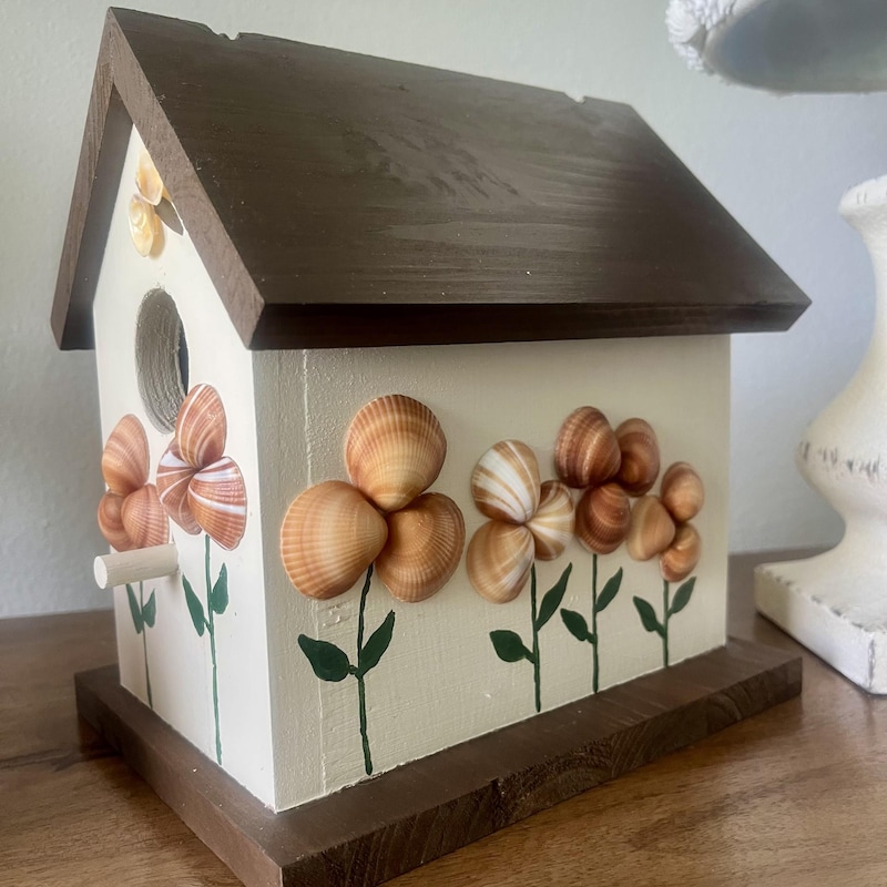 Seashell Birdhouse - Etsy